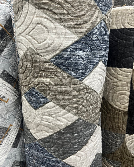 Tapis sur mesure "prisme gris-bleue" Ardasia