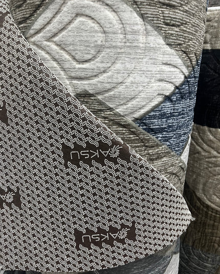 Tapis sur mesure "prisme gris-bleue" Ardasia