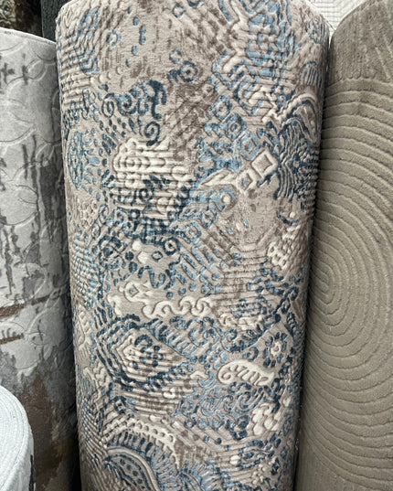 Tapis sur mesure "oriental bleu-beige" Ardasia