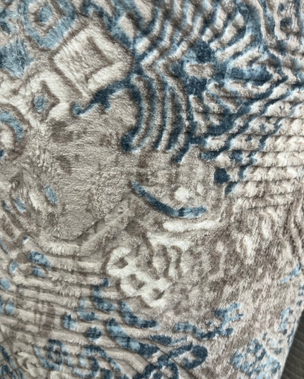 Tapis sur mesure "oriental bleu-beige" Ardasia