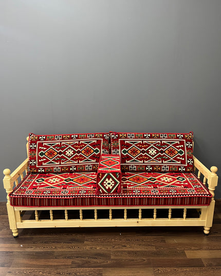 Ensemble salon traditionnel "ANADOLU rouge" Ardasia