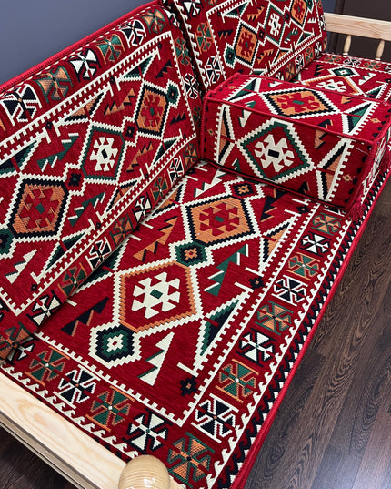 Ensemble salon traditionnel "ANADOLU rouge" Ardasia