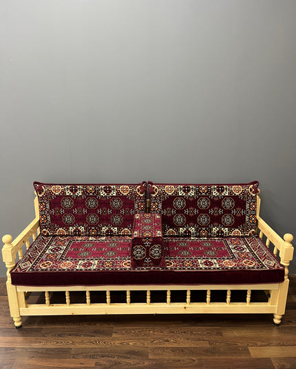 Ensemble salon traditionnel " style perse Bordeaux " Sedirhan