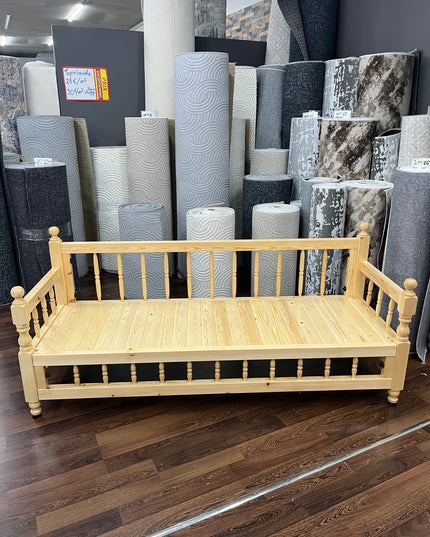 Sedir banc en bois massif verni Sedirhan