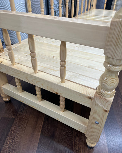 Sedir banc en bois massif verni Sedirhan