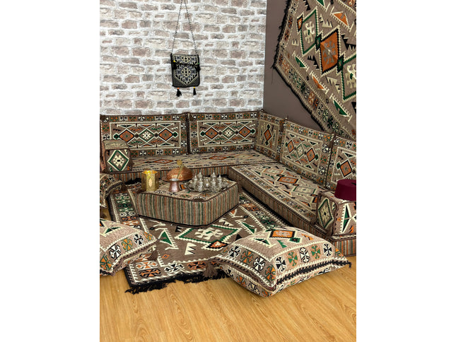 Pack L Anadolu beige salon traditionnel Sedirhan