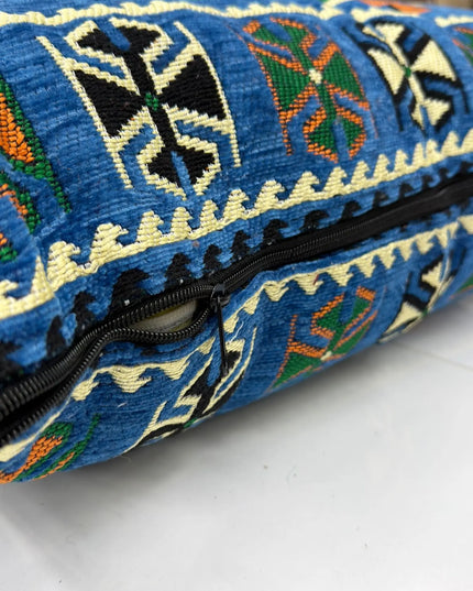 Coussin de sol Kilim Anadolu bleu Sedirhan