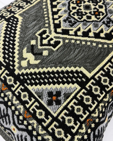 Coussin de sol Kilim Oriental gris Sedirhan