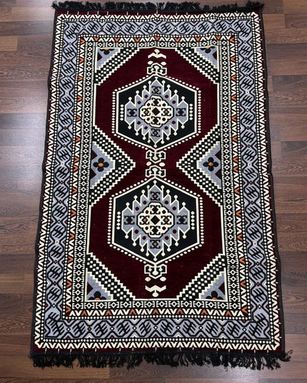 Tapis Kilim Oriental bordeaux 120x180 cm Sedirhan