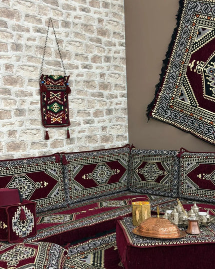 Pack L Oriental bordeaux salon traditionnel