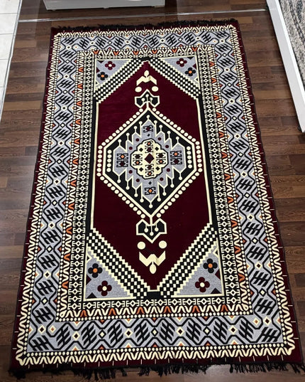 Tapis Kilim Oriental bordeaux 200x300 cm Sedirhan