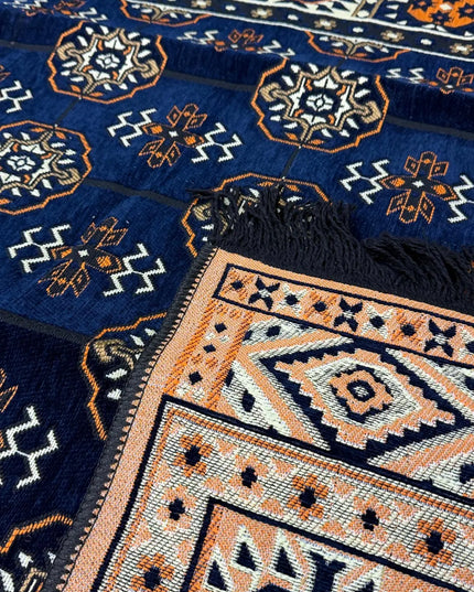 Tapis Kilim Perse bleu nuit 170x240 cm Sedirhan