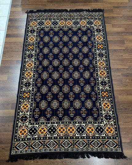 Tapis Kilim Perse bleu nuit 170x240 cm Sedirhan