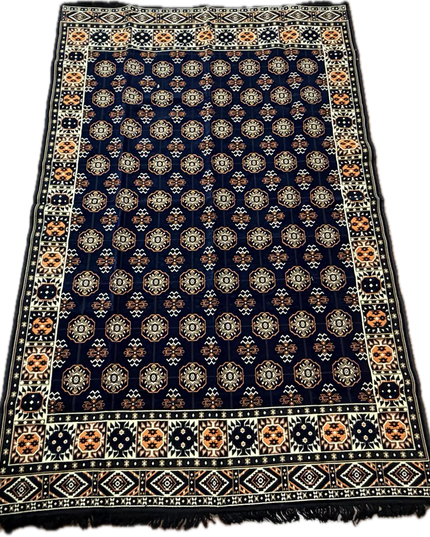 Tapis Kilim perse bleu nuit 200x300 cm Sedirhan
