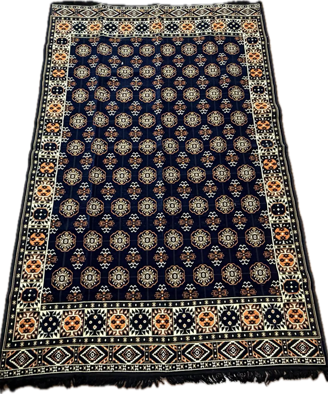 Tapis Kilim perse bleu nuit 200x300 cm