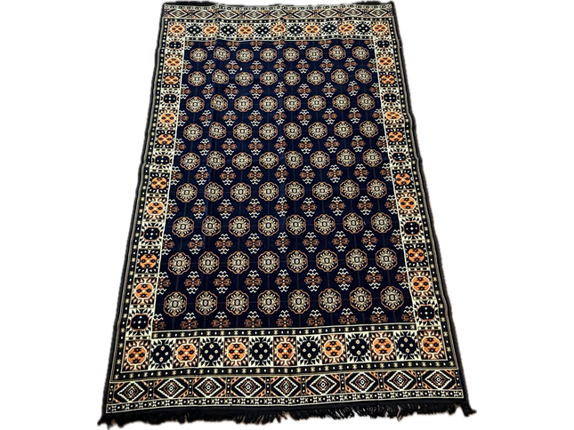 Tapis Kilim perse bleu nuit 200x300 cm Sedirhan