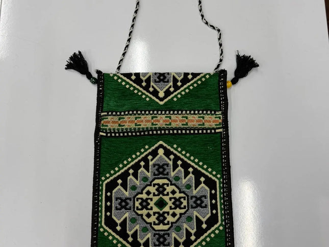 Sac Kilim vert émeraude Sedirhan