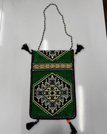 Sac Kilim vert émeraude Sedirhan