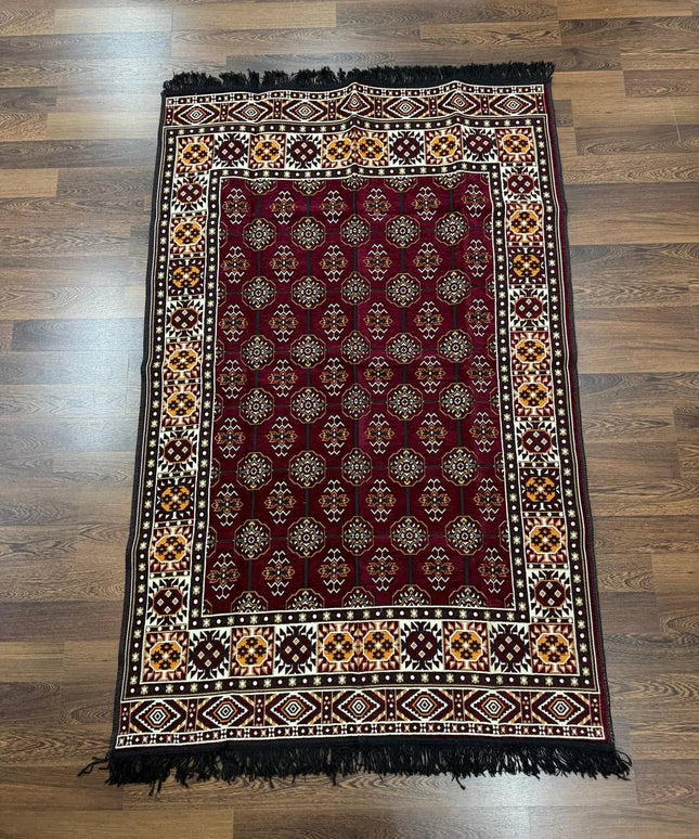 Tapis Kilim perse bordeau 120x180 cm Sedirhan