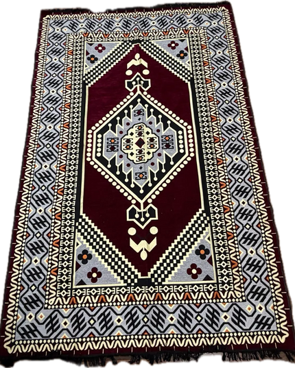 Tapis Kilim Oriental bordeaux 200x300 cm Sedirhan