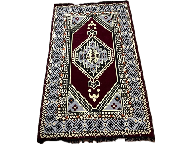 Tapis Kilim Oriental bordeaux 200x300 cm Sedirhan