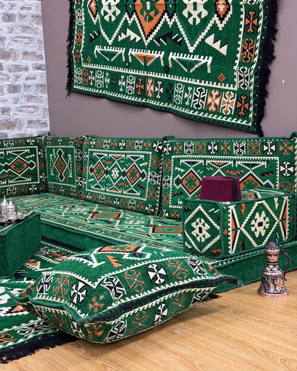 Pack L Anadolu vert émeraude salon traditionnel
