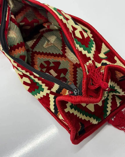 Housse salon traditionnel "ANADOLU rouge" sark kosesi (sans mousse) Sedirhan