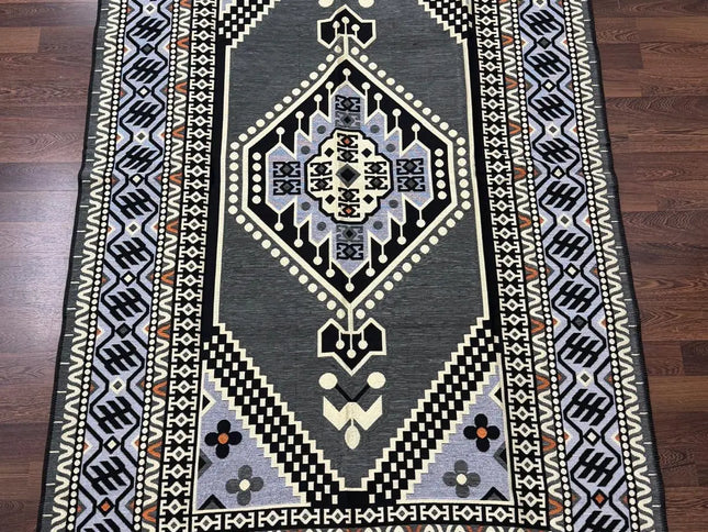 Tapis Kilim Oriental gris 170x240 cm Sedirhan