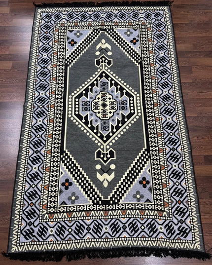 Tapis Kilim Oriental gris 170x240 cm Sedirhan