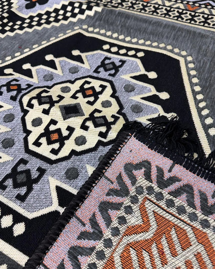 Tapis Kilim Oriental gris 120x180 cm Sedirhan