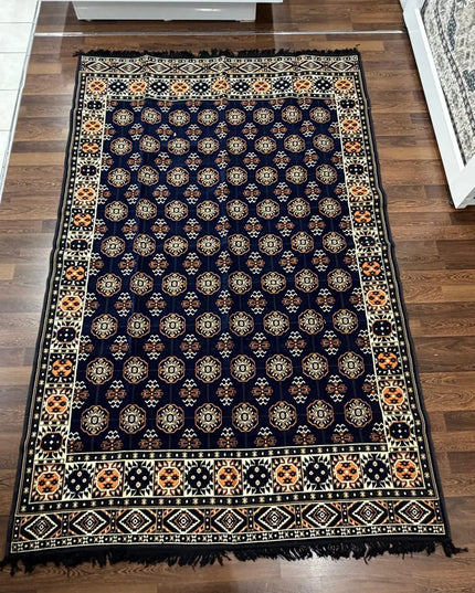 Tapis Kilim perse bleu nuit 200x300 cm Sedirhan