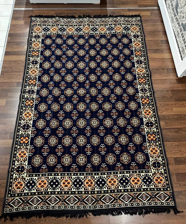 Tapis Kilim perse bleu nuit 200x300 cm