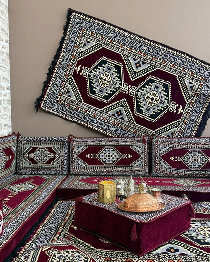 Pack L Oriental bordeaux salon traditionnel