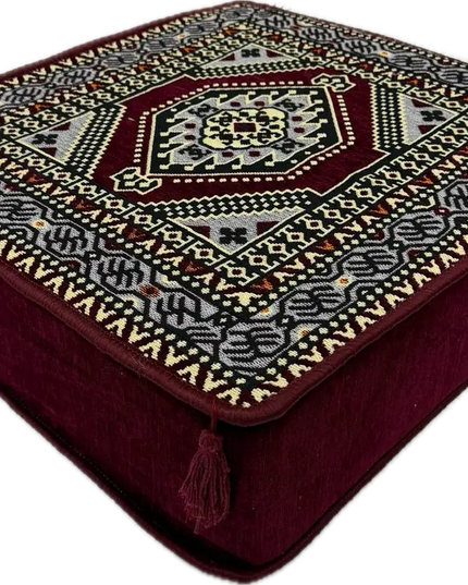 Table basse en mousse « Oriental bordeaux » Sedirhan