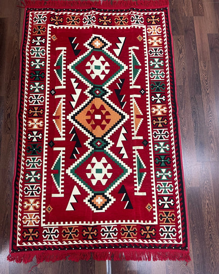 Tapis Kilim Anadolu rouge 120x180 cm Sedirhan