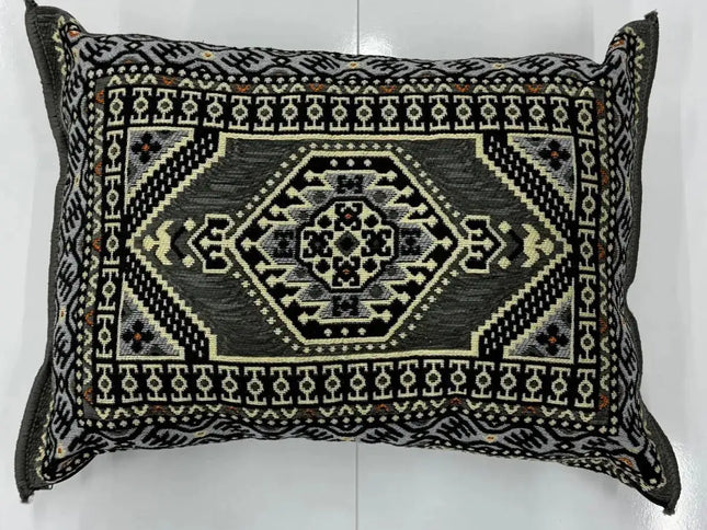 Coussin de sol Kilim Oriental gris Sedirhan
