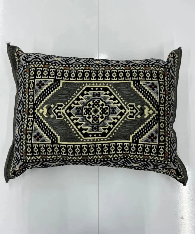 Coussin de sol Kilim Oriental gris Sedirhan