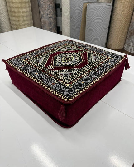 Table basse en mousse « Oriental bordeaux » Sedirhan