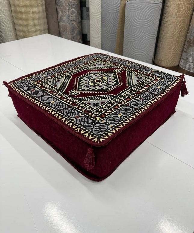 Table basse en mousse « Oriental bordeaux » Sedirhan