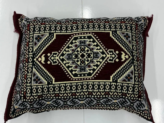 Coussin de sol Kilim Oriental bordeaux Sedirhan