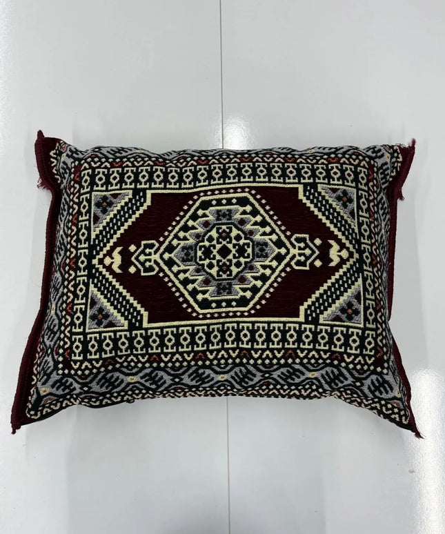 Coussin de sol Kilim Oriental bordeaux Sedirhan