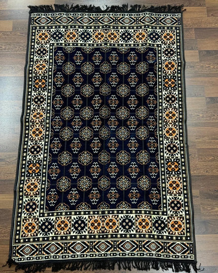 Tapis Kilim perse bleu nuit 120x180 cm Sedirhan