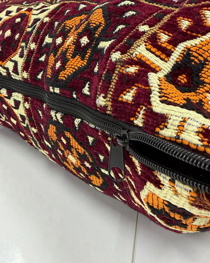 Coussin de sol Kilim perse bordeaux Sedirhan