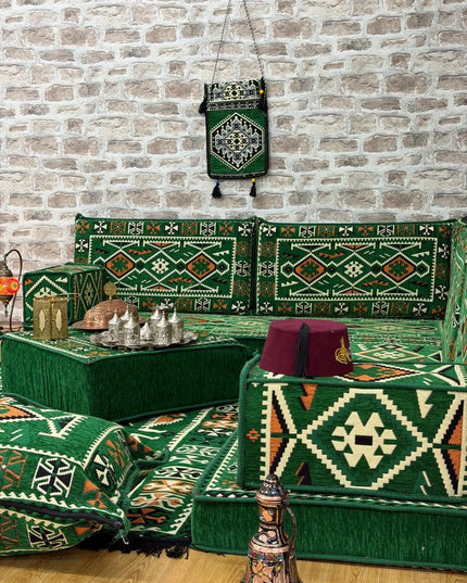Pack L Anadolu vert émeraude salon traditionnel