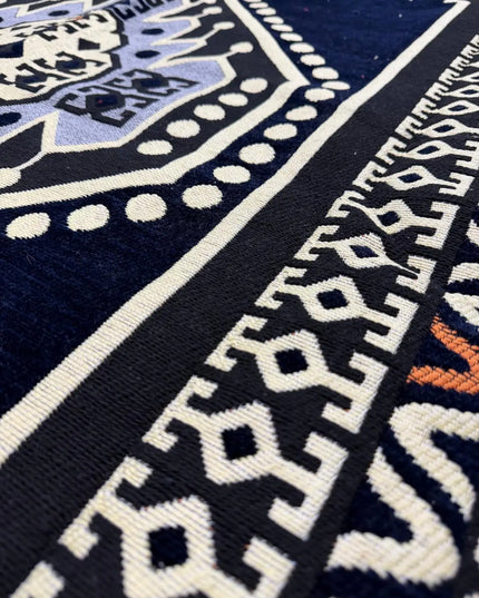 Tapis Kilim Oriental bleu nuit 200x300 cm Sedirhan