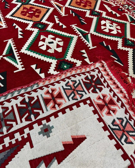 Tapis Kilim Anadolu rouge 200x300 cm Sedirhan