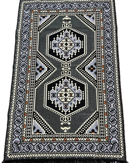 Tapis Kilim Oriental gris 120x180 cm Sedirhan