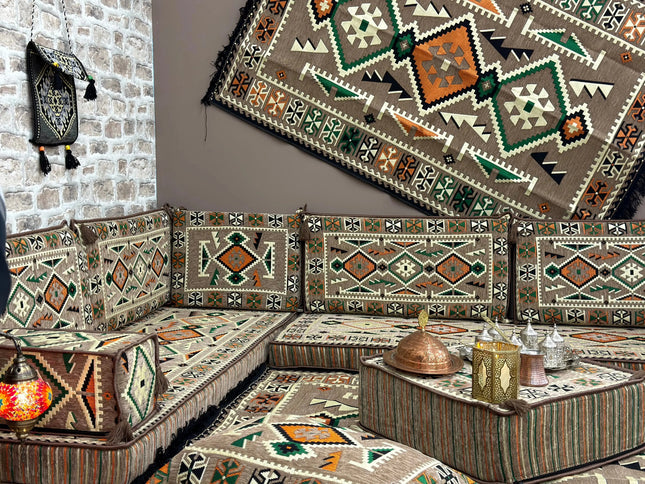 Pack L Anadolu beige salon traditionnel Sedirhan