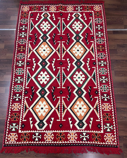 Tapis Kilim Anadolu rouge 170x240 cm Sedirhan