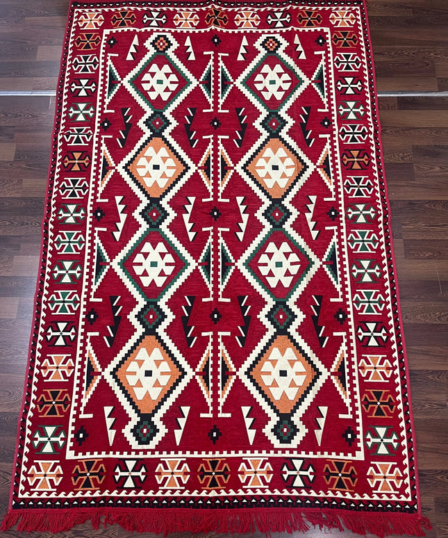 Tapis Kilim Anadolu rouge 170x240 cm